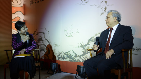 獲獎(jiǎng)作者、著名科學(xué)家路甬祥接受采訪