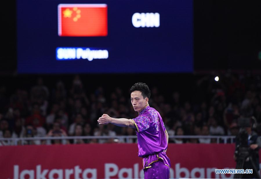 (SP)INDONESIA-JAKARTA-ASIAN GAMES-WUSHU-MEN&rsquo;S CHANGQUAN