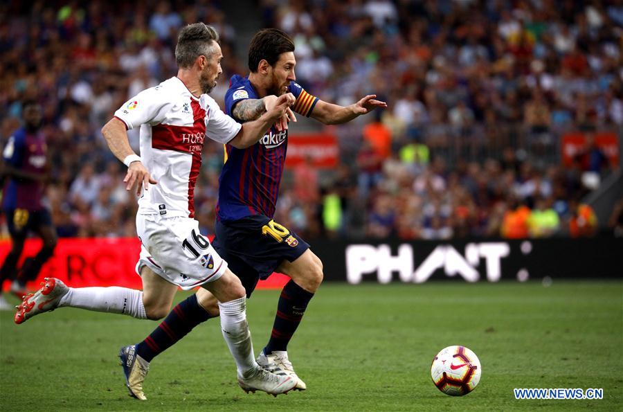 (SP)SPAIN-BARCELONA-SOCCER-SPANISH LEAGUE-BARCELONA-HUESCA