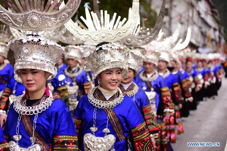 #CHINA-GUIZHOU-MIAO ETHNIC GROUP-NEW YEAR-CELEBRATION (CN)&nbsp;