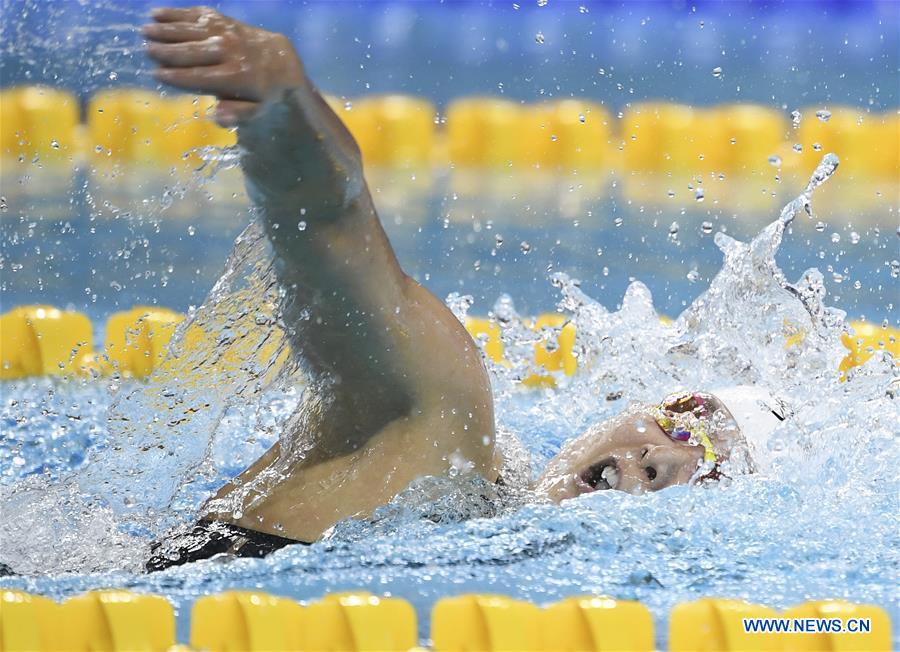 (SP)CHINA-WUHAN-7TH MILITARY WORLD GAMES-SWIMMING-WOMEN 4&times;200M FREESTYLE RELAY