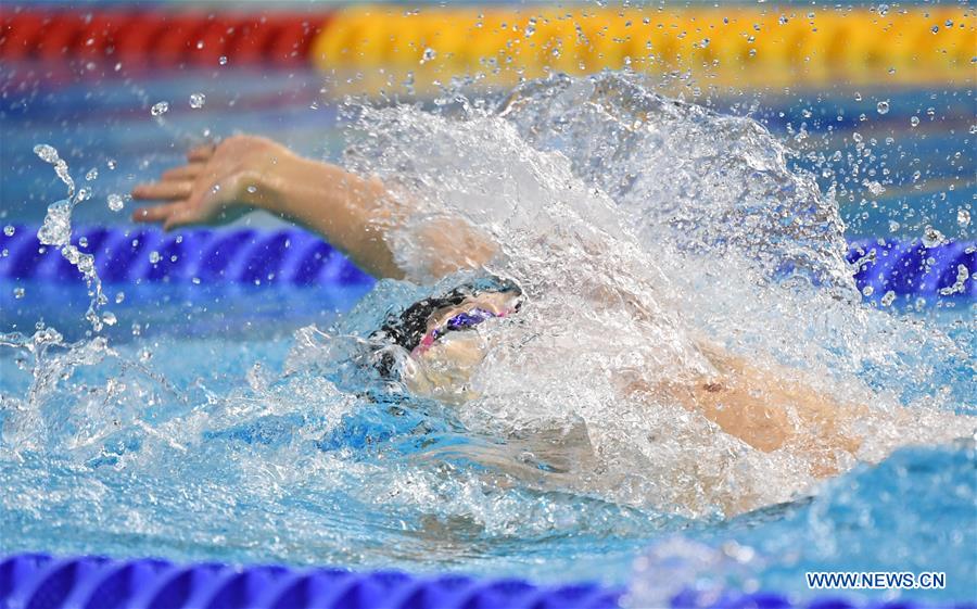 (SP)CHINA-WUHAN-7TH MILITARY WORLD GAMES-SWIMMING-MEN 4&times;100M MEDLEY RELAY