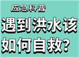 汛期來臨，遇到洪水險情如何自救？