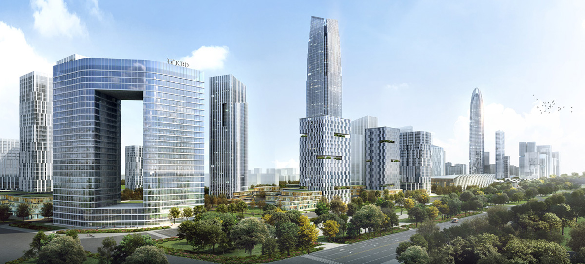 中央商務(wù)區(qū)金融商務(wù)北區(qū)將以5A甲級寫字樓聚集為群，南區(qū)將建設(shè)多功能為一體的綜合城市化辦公區(qū)域