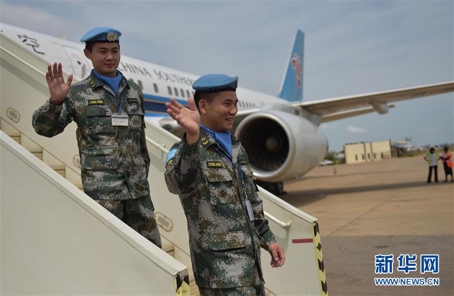 （國際）（2）中國駐南蘇丹維和步兵營受傷戰(zhàn)士姚道祥、吳樂重返戰(zhàn)位