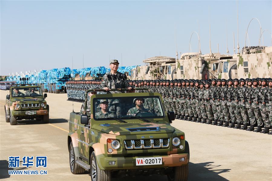 （XHDW）（6）慶祝中國(guó)人民解放軍建軍90周年閱兵在朱日和聯(lián)合訓(xùn)練基地隆重舉行　習(xí)近平檢閱部隊(duì)并發(fā)表重要講話(huà)