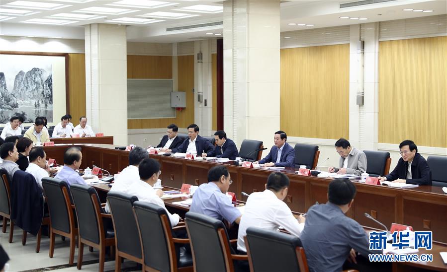 9月21日，中宣部在北京召開中央媒體駐外機構外宣工作座談會。中共中央政治局委員、中央書記處書記、中宣部部長劉奇葆出席座談會并講話。新華社記者 謝環(huán)馳 攝 