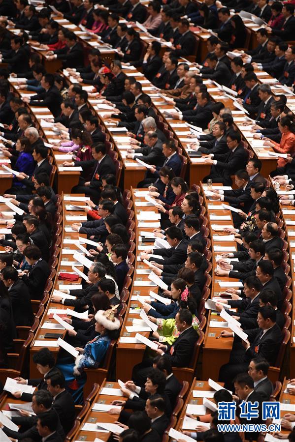 （兩會&middot;XHDW）（2）十三屆全國人大一次會議舉行第二次全體會議 