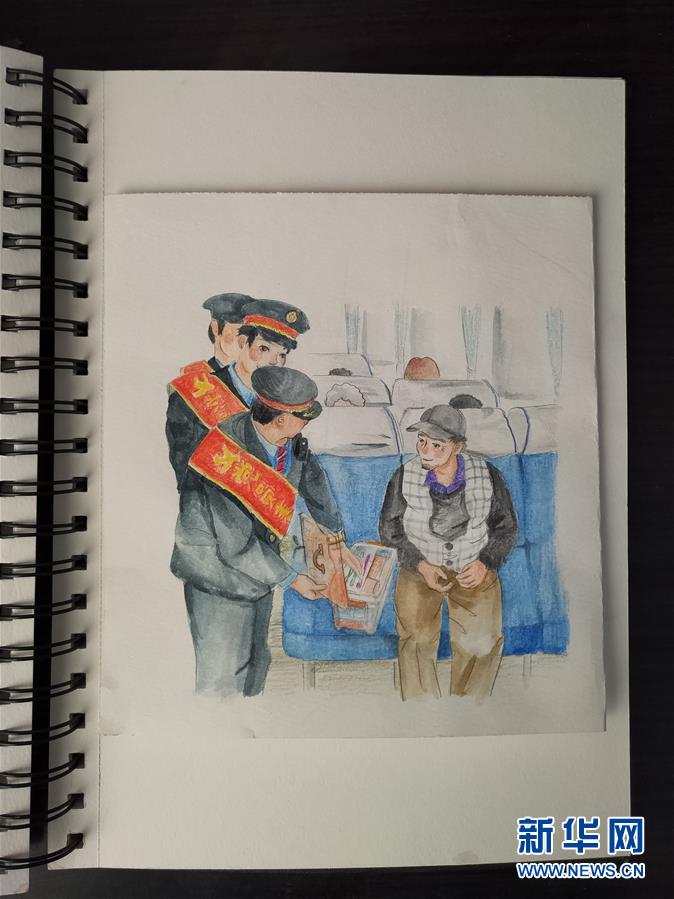 （新春走基層&middot;圖文互動）（2）插畫里的春運(yùn)故事