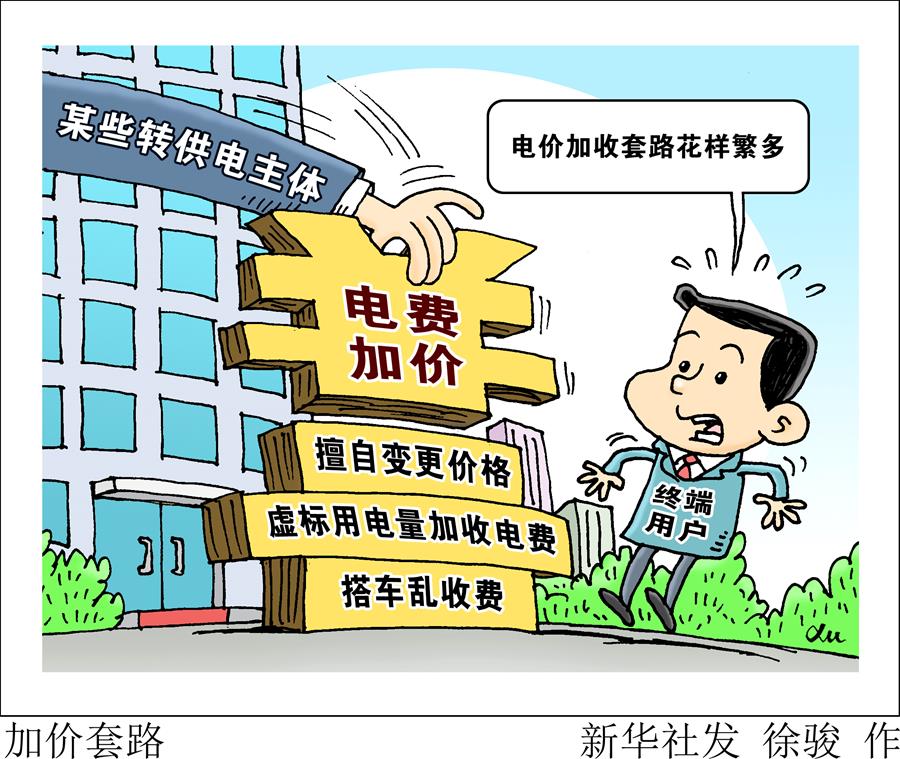 （圖表&middot;漫畫）［新華視點(diǎn)&middot;國務(wù)院大督查在行動(dòng)］加價(jià)套路