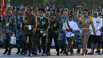 外軍方隊(duì)、代表隊(duì)準(zhǔn)備集結(jié)