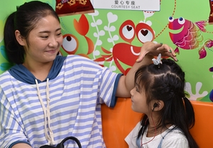 兒童主題彩繪地鐵列車(chē)亮相合肥