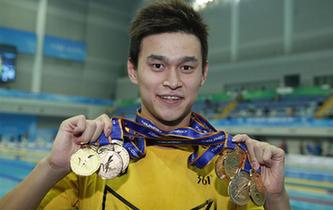 孫楊，六金一銀！