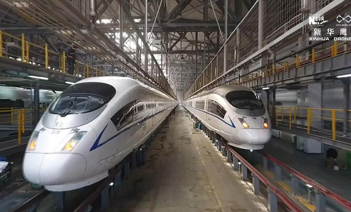 我在春運(yùn)備戰(zhàn)現(xiàn)場(chǎng) 航拍交通強(qiáng)國的&ldquo;先行者&rdquo;