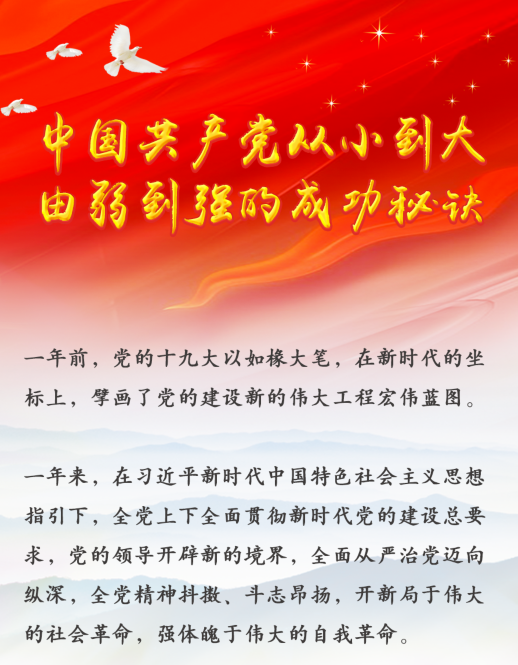 中國(guó)共產(chǎn)黨從小到大、由弱到強(qiáng)的成功秘訣