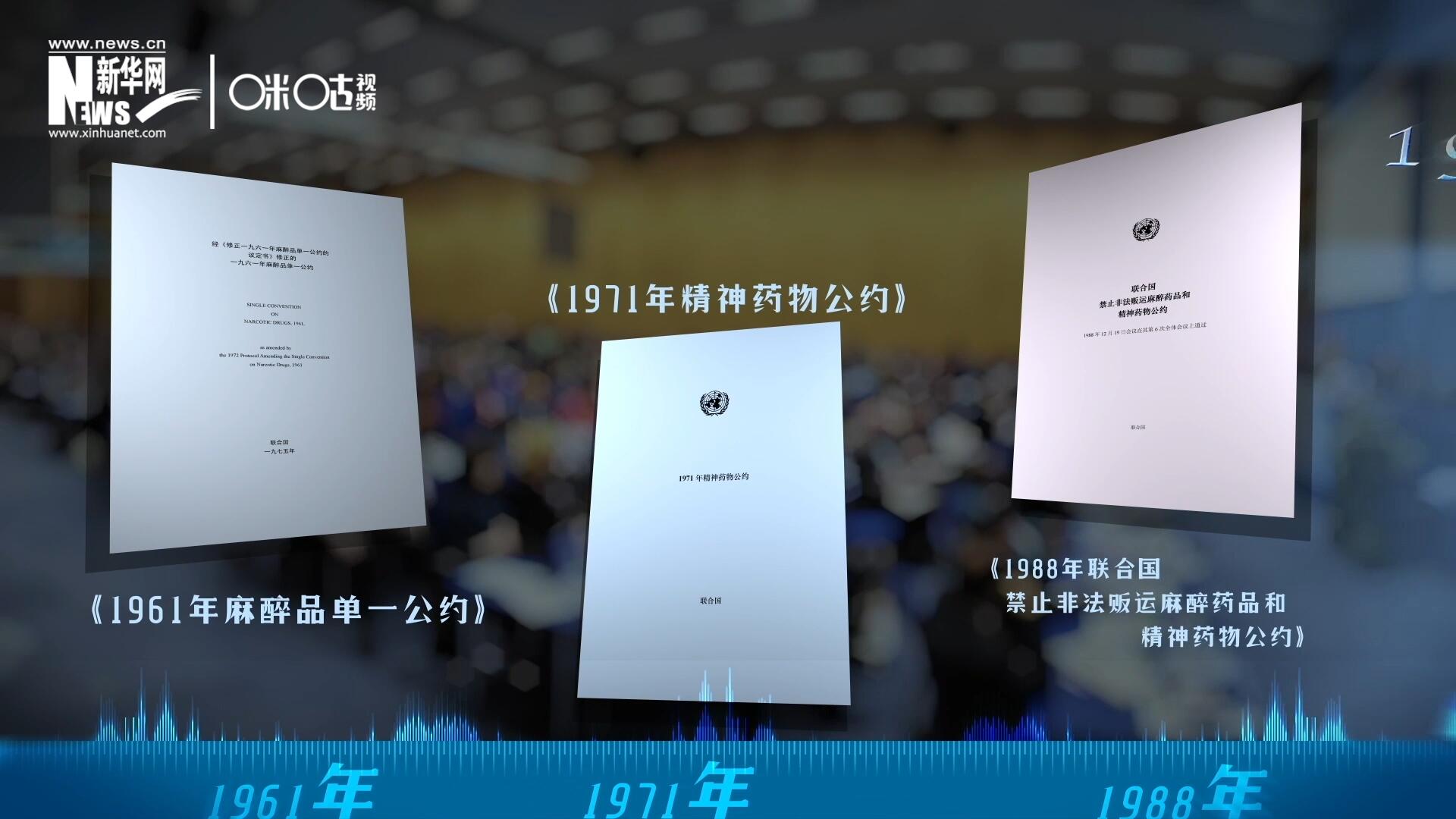當前國際社會所共同遵循的三大國際禁毒公約，分別在1961年、1971年和1988年 由聯(lián)合國牽頭締結。