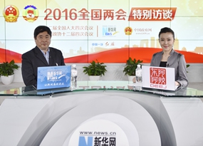 單霽翔做客新華網(wǎng)兩會(huì)訪談間