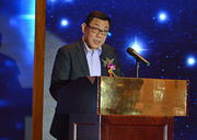 新華網(wǎng)黨組成員、副總裁汪金福致辭