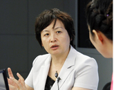 秦虹在訪(fǎng)談現(xiàn)場(chǎng)