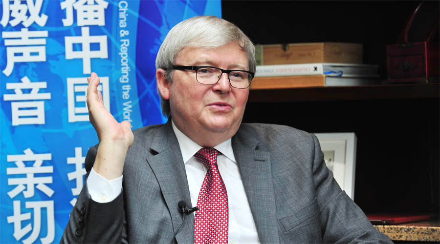 澳大利亞第26任總理陸克文接受新華網(wǎng)獨(dú)家專(zhuān)訪