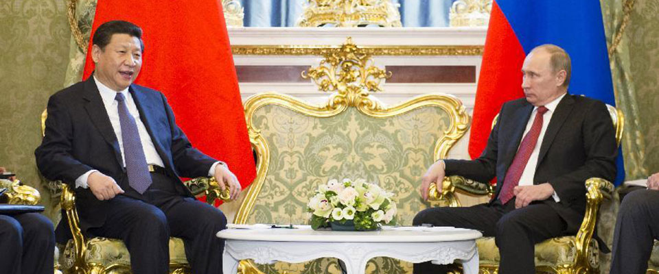 2013年3月，習(xí)近平與普京舉行會(huì)談